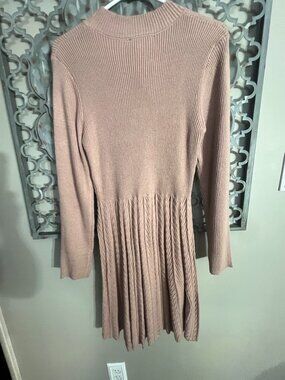 Gilli Blush Pink Knit Sweater Dress Medium